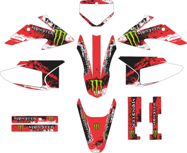 Комплект наклеек на HONDA CRF-230R 2003-2007 1