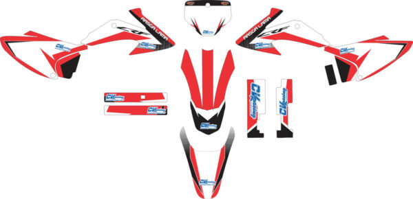 Комплект наклеек на HONDA CRF-230R 2003-2007 2