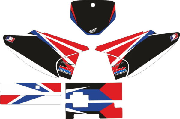 Комплект наклеек на HONDA CRF-230R 2003-2007 3
