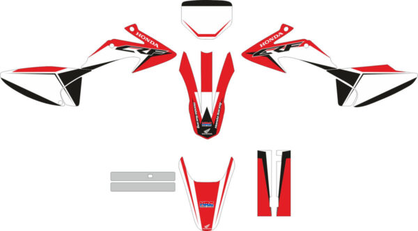 Комплект наклеек на HONDA CRF-230R 2003-2007 4