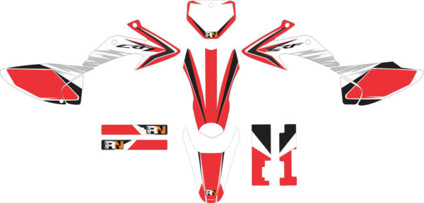Комплект наклеек на HONDA CRF-230R 2003-2007 8