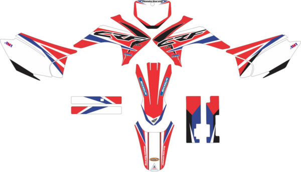 Комплект наклеек на HONDA CRF-230R 2003-2007 AUGUSTO-MOTSO
