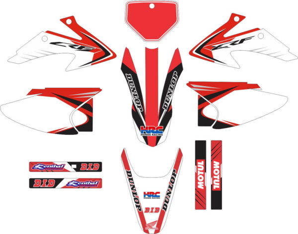 Комплект наклеек на HONDA CRF-230R 2003-2008 CLASSICA