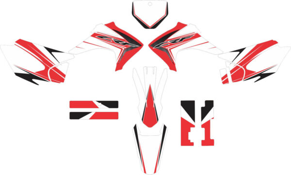 Комплект наклеек на HONDA CRF-230R 2015-2017 4