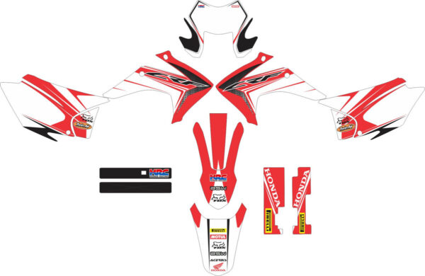 Комплект наклеек на HONDA CRF-230R 2015-2017 5