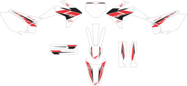 Комплект наклеек на HONDA CRF-230R 2015-2017 9