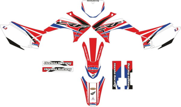 Комплект наклеек на HONDA CRF-230R 2015-2017 12