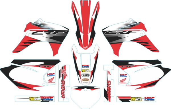 Комплект наклеек на HONDA CRF-230R 2015-2017 14