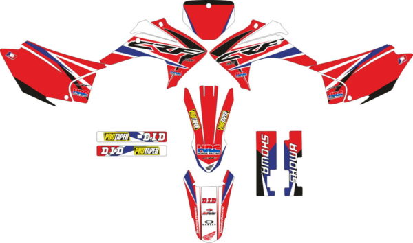 Комплект наклеек на HONDA CRF-230R 2015-2017 15