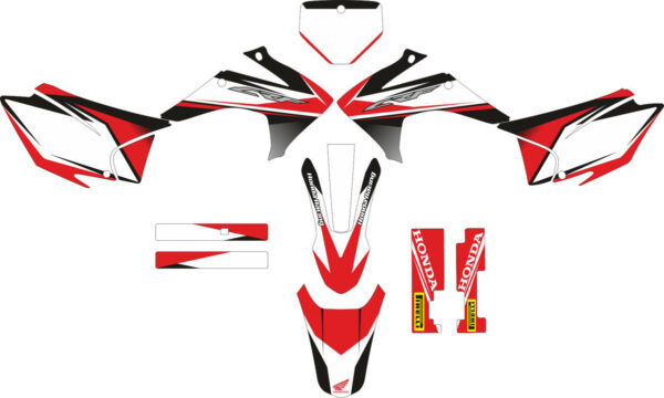 Комплект наклеек на HONDA CRF-230R 2015-2017 17