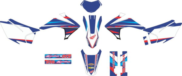 Комплект наклеек на HONDA CRF-230R 2015-2017 18