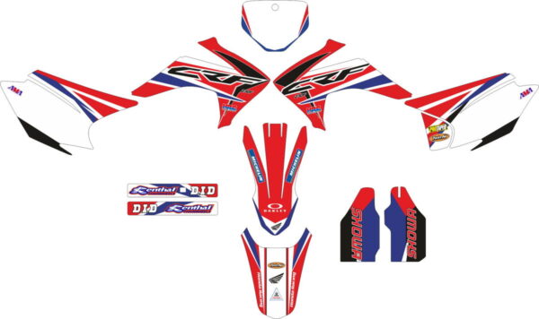 Комплект наклеек на HONDA CRF-230R 2015-2017 BETA