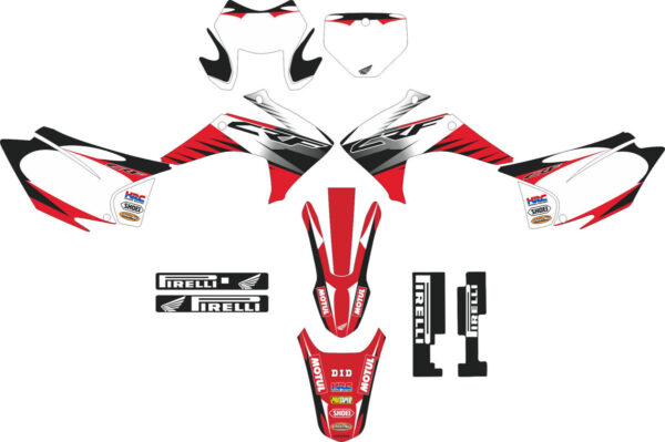 Комплект наклеек на HONDA CRF-230R-X 2015-2017 6