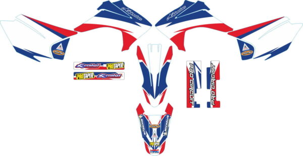 Комплект наклеек на HONDA CRF-230R-X 2015-2017 NOVATO