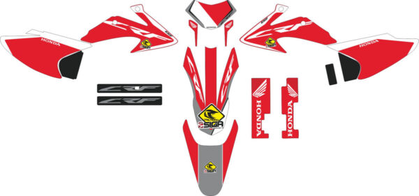 Комплект наклеек на HONDA CRF-230X 2003-2007 3