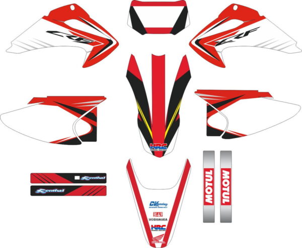 Комплект наклеек на HONDA CRF-230X 2003-2007 6