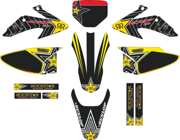 Комплект наклеек на HONDA CRF-230X 2003-2007 12