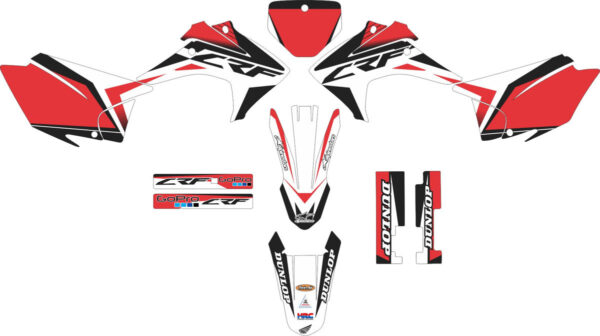 Комплект наклеек на HONDA CRF-230X 2003-2007 16