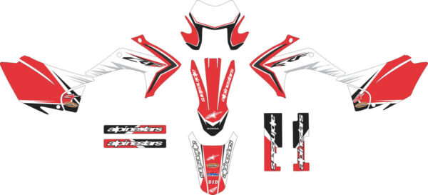 Комплект наклеек на HONDA CRF-230X 2015-2017