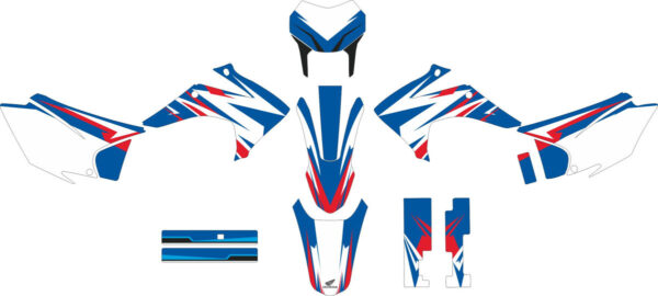 Комплект наклеек на HONDA CRF-230X 2015-2017 3