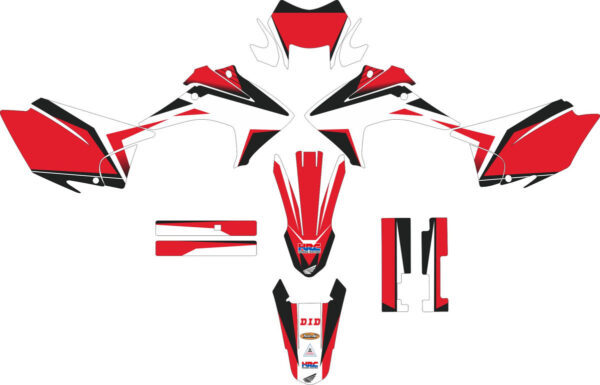 Комплект наклеек на HONDA CRF-230X 2015-2017 10