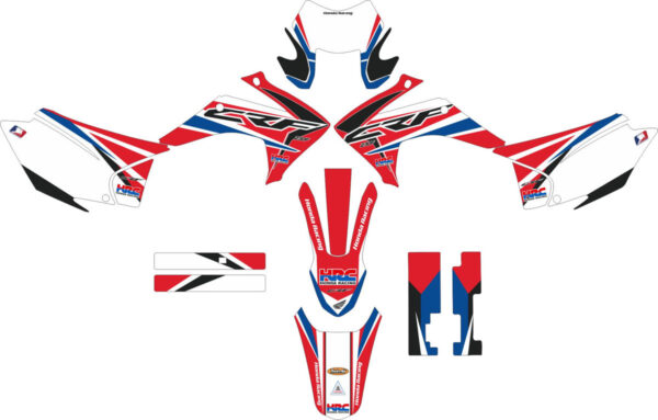 Комплект наклеек на HONDA CRF-230X 2015-2017 14