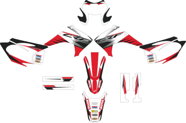 Комплект наклеек на HONDA CRF-230X 2015-2017 15