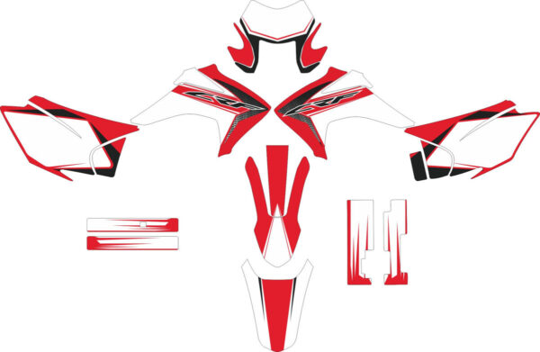 Комплект наклеек на HONDA CRF-230X 2015-2017 19