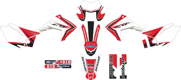 Комплект наклеек на HONDA CRF-230X 2015-2017 CV-RACING