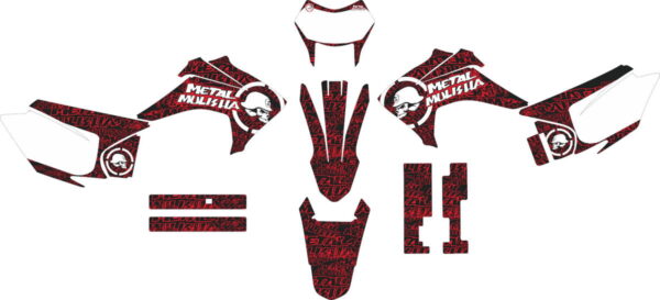 Комплект наклеек на HONDA CRF-230X 2015-2017 METAL-MULISHA