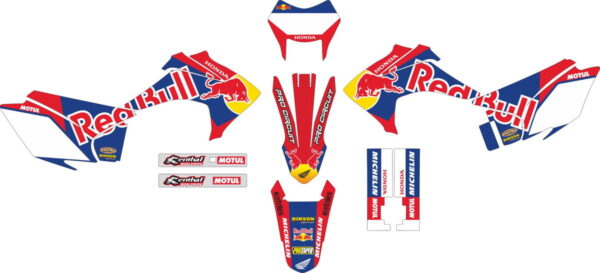 Комплект наклеек на HONDA CRF-230X 2015-2017 TELES