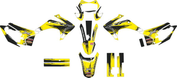 Комплект наклеек на HONDA CRF-230X 2015-2017 YELLOW