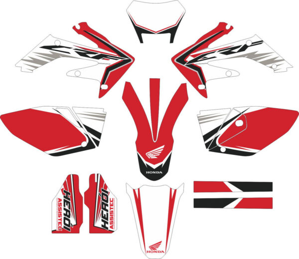 Комплект наклеек на HONDA CRF-250X 2004-2009 CRF-450X 2005-2008 8
