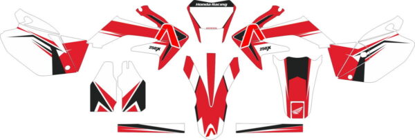 Комплект наклеек на HONDA CRF-250X 2004-2009 CRF-450X 2005-2008 16