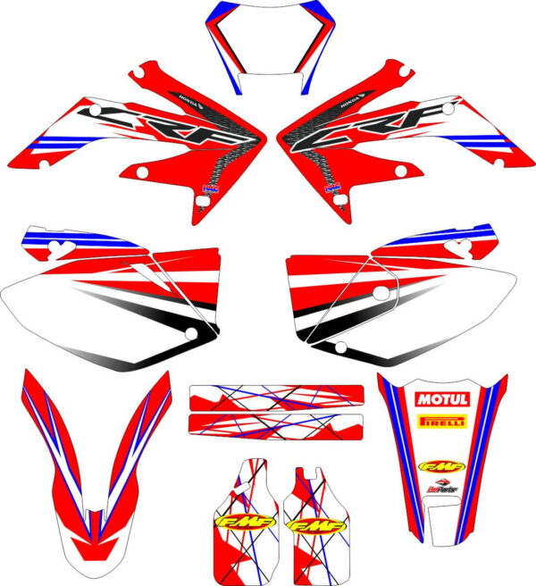 Комплект наклеек на HONDA CRF-250X 2004-2009 CRF-450X 2005-2008 20