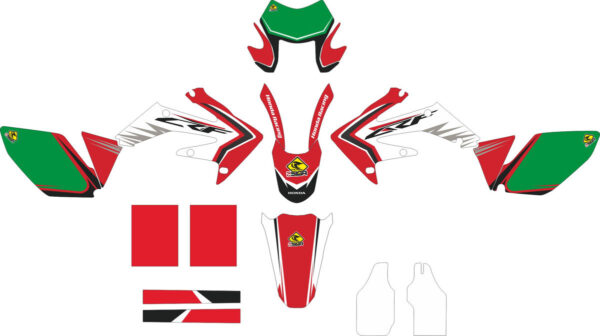 Комплект наклеек на HONDA CRF-250X 2004-2009 CRF-450X 2005-2008 21
