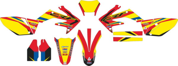 Комплект наклеек на HONDA CRF-250X 2004-2009 CRF-450X 2005-2008 23
