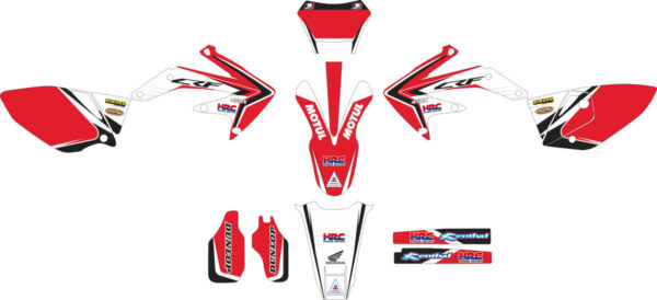 Комплект наклеек на HONDA CRF-250X 2004-2009 CRF-450X 2005-2008 25