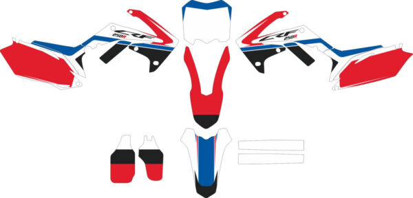 Комплект наклеек на HONDA CRF-250 2010-2013 CRF-450 2009-2012 3