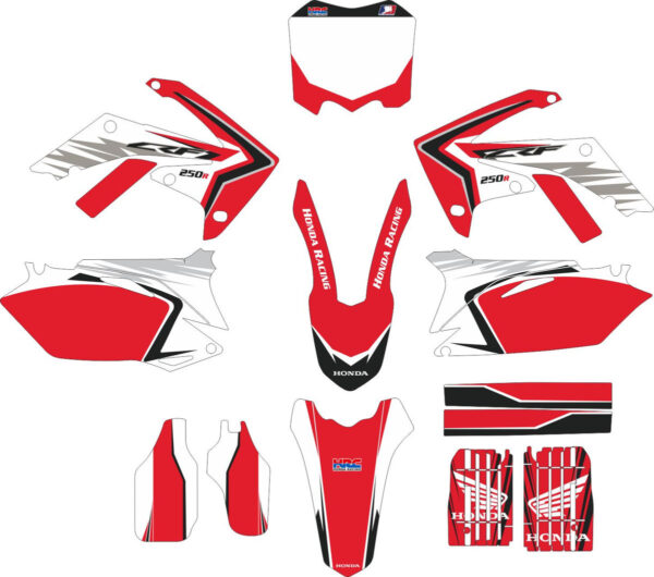 Комплект наклеек на HONDA CRF-250 2010-2013 CRF-450 2009-2012 4