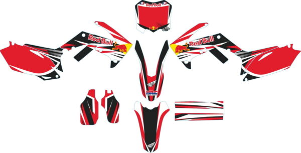 Комплект наклеек на HONDA CRF-250 2010-2013 CRF-450 2009-2012 5
