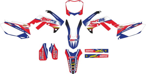 Комплект наклеек на HONDA CRF-250 2010-2013 CRF-450 2009-2012 8
