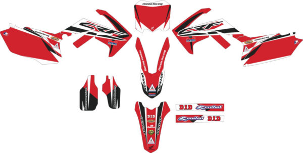 Комплект наклеек на HONDA CRF-250 2010-2013 CRF-450 2009-2012-CLASSIC