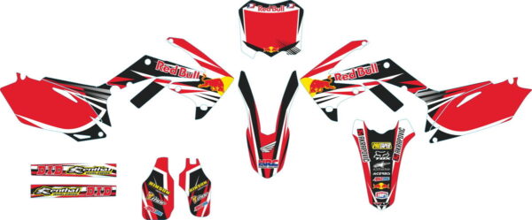 Комплект наклеек на HONDA CRF-250 2010-2013 CRF-450R 2009-2012-001
