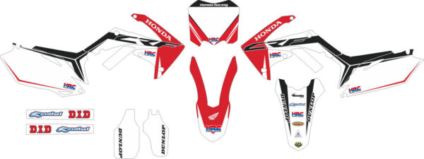 Комплект наклеек на HONDA CRF-250 2010-2013 CRF-450R 2009-2012-003