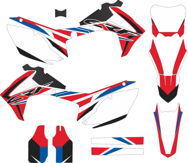 Комплект наклеек на HONDA CRF-250 2014-2017 CRF-450 2013-2016 3