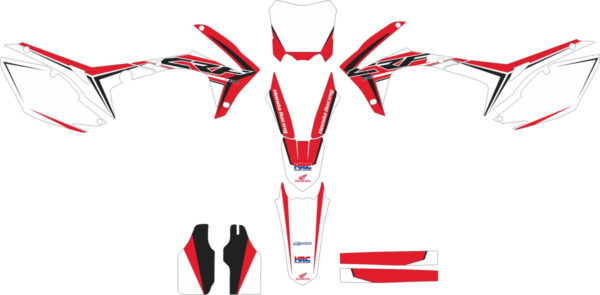 Комплект наклеек на HONDA CRF-250 2014-2017 CRF-450 2013-2016 4