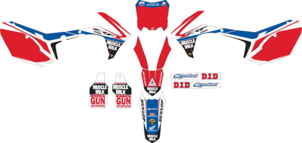 Комплект наклеек на HONDA CRF-250 2014-2017 CRF-450 2013-2016 7
