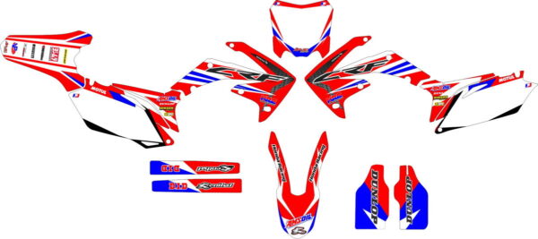 Комплект наклеек на HONDA CRF-250R 2010-2013 CRF-450R 2009-2012