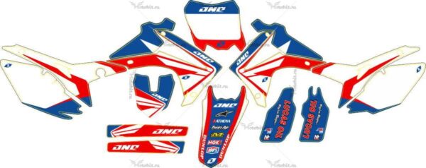 Комплект наклеек HONDA CRF-250 2014-2017, CRF-450 2013-2016 ONE